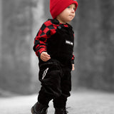 Overalls in Black Corduroy