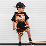 Short Sleeve Hoodie in Ranger