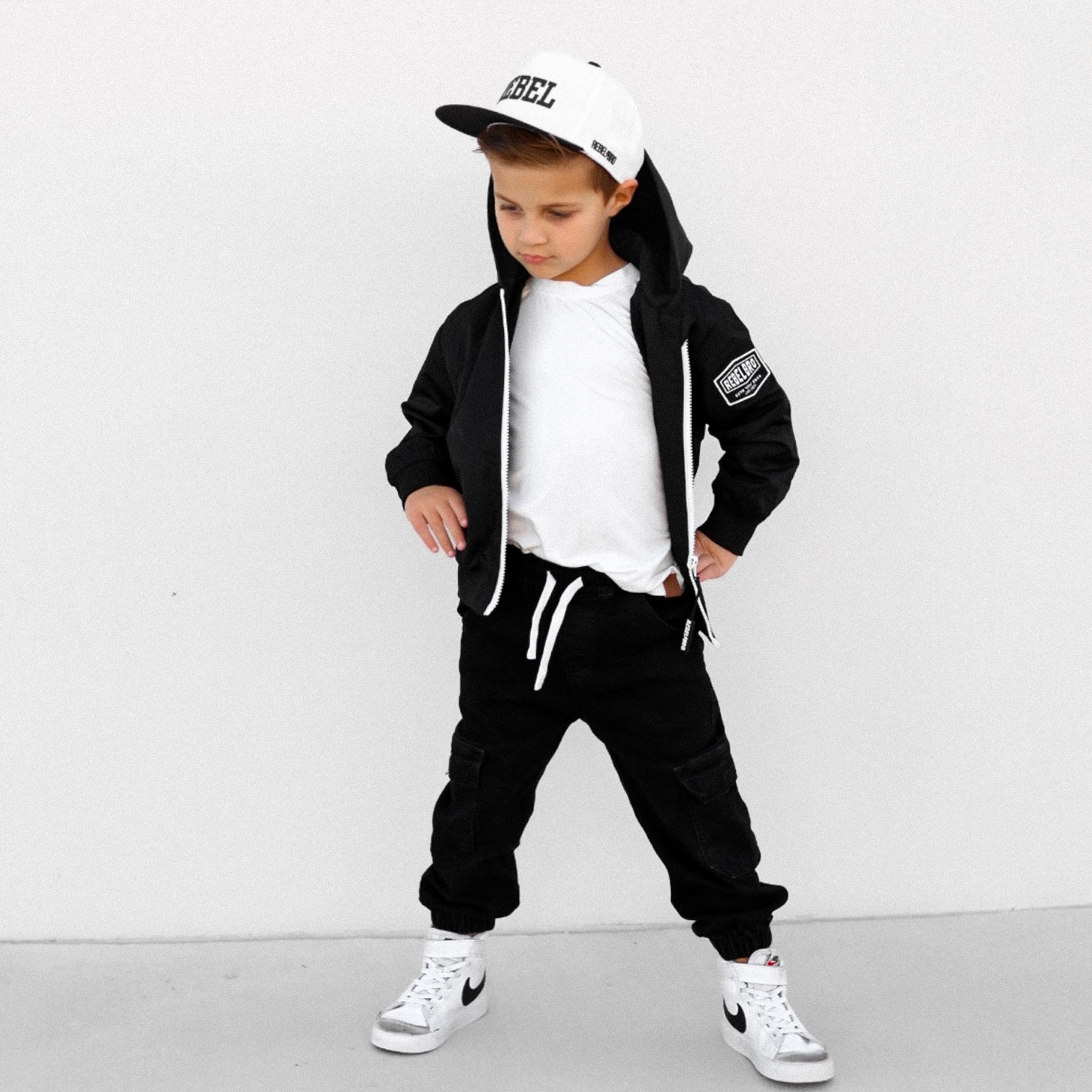 Live Fast Hydro Bomber Jacket in Black (FINAL SALE)