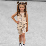 Tank + Biker Two Piece Set in Lana (Bows)