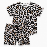 Biker Two Piece Set in Ava (Leopard)