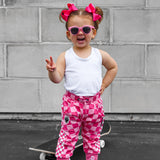 Basic Jogger in Bubble Gum Checkered