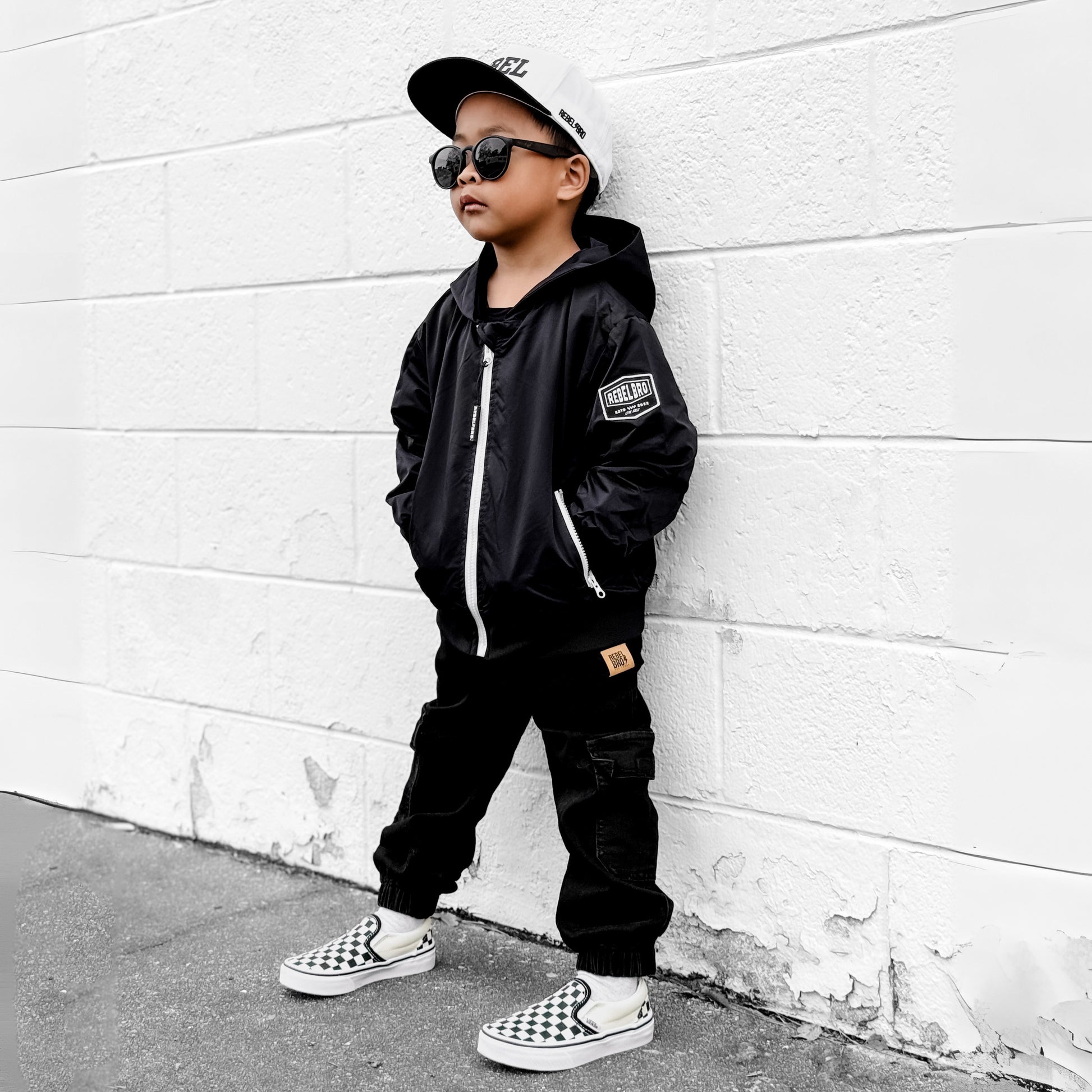 Live Fast Hydro Bomber Jacket in Black (FINAL SALE)