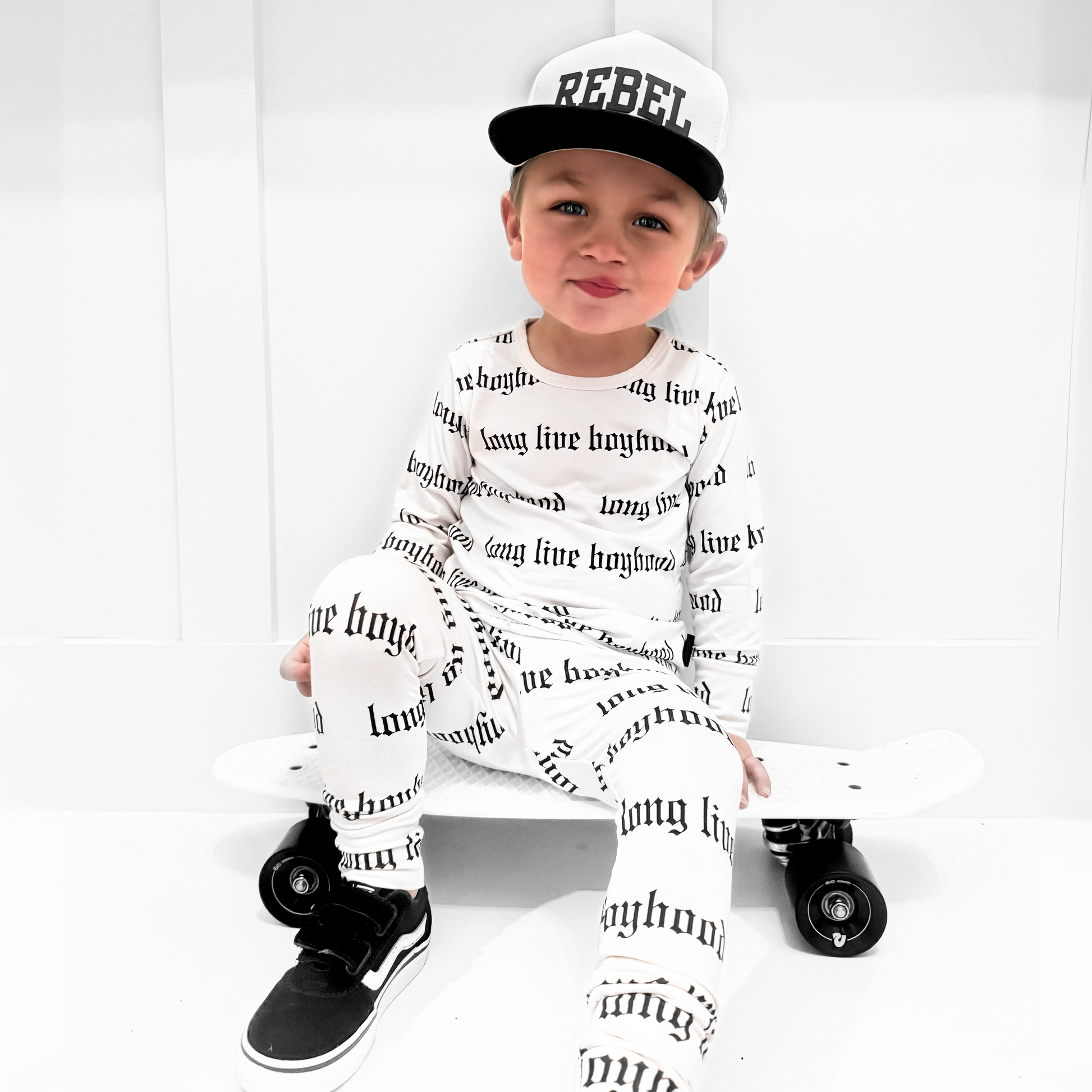Bamboo Two Piece Set in Long Live Boybood - Rebel Bro