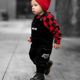 Overalls in Black Corduroy