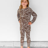 Bamboo Two Piece Set in Desert Zebra
