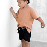 Relaxed Fit Shorts in Black