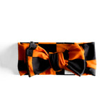 Bamboo Bow in Jack-O Lantern Checkered