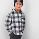 Hooded Flannel in Woodlands Haze