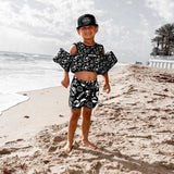 Hybrid Swim Trunks in Warped Tour [Midnight Edition] - Rebel Bro