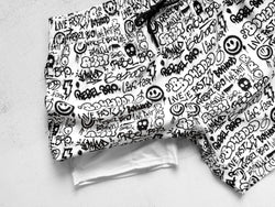 Image of Men's Hybrid Swim Trunks in Urban Drip