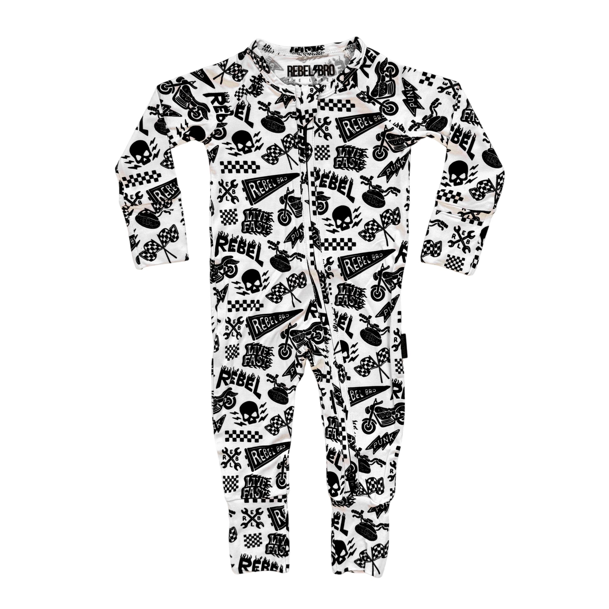 Bamboo Zippy Sleeper in Live Fast
