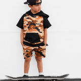 Short Sleeve Hoodie in Ranger