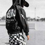 Live Fast Hydro Bomber Jacket in Black (FINAL SALE) - Rebel Bro