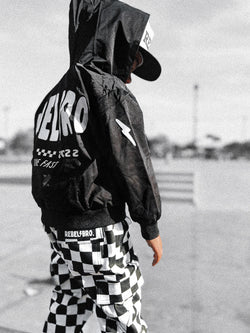 Image of Live Fast Hydro Bomber Jacket in Black (FINAL SALE)