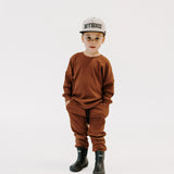 Organic Ribbed Set in Rust (PREORDER)
