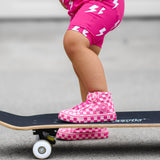 SK8TR Hi-Top in Bubble Gum Checkered