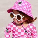 Hydro Bucket Hat in Bubble Gum Checkered