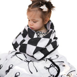 Organic Muslin Quilt in Lana (Bows) x Venice