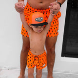 Men's Hybrid Swim Trunks in Neon Valencia x Jagger