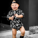 Bamboo Bubble Romper in Bad Boy [Midnight Edition]