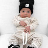 Organic Ribbed Set in Oat