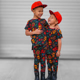 Short Sleeve Bamboo Two Piece Set in Inkworks