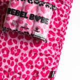 Organic Muslin Burp Clothes in Bubble Gum Leopard - 3 Pack