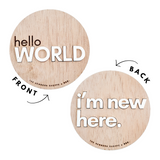 Hello World + I’m New Here — Double Sided Sign - Rebel Bro