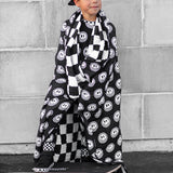 Organic Muslin Quilt in Mr. Brightside x Black + Cream Checkered