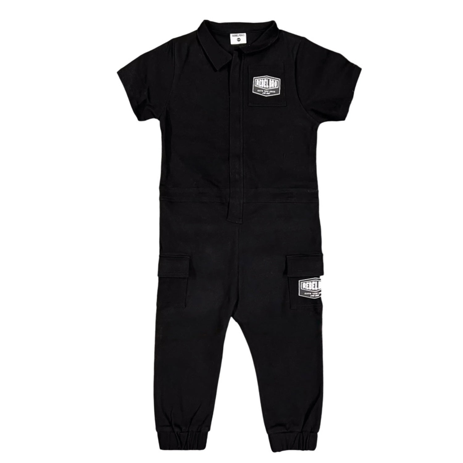Pit Crew Romper in Black - Rebel Bro