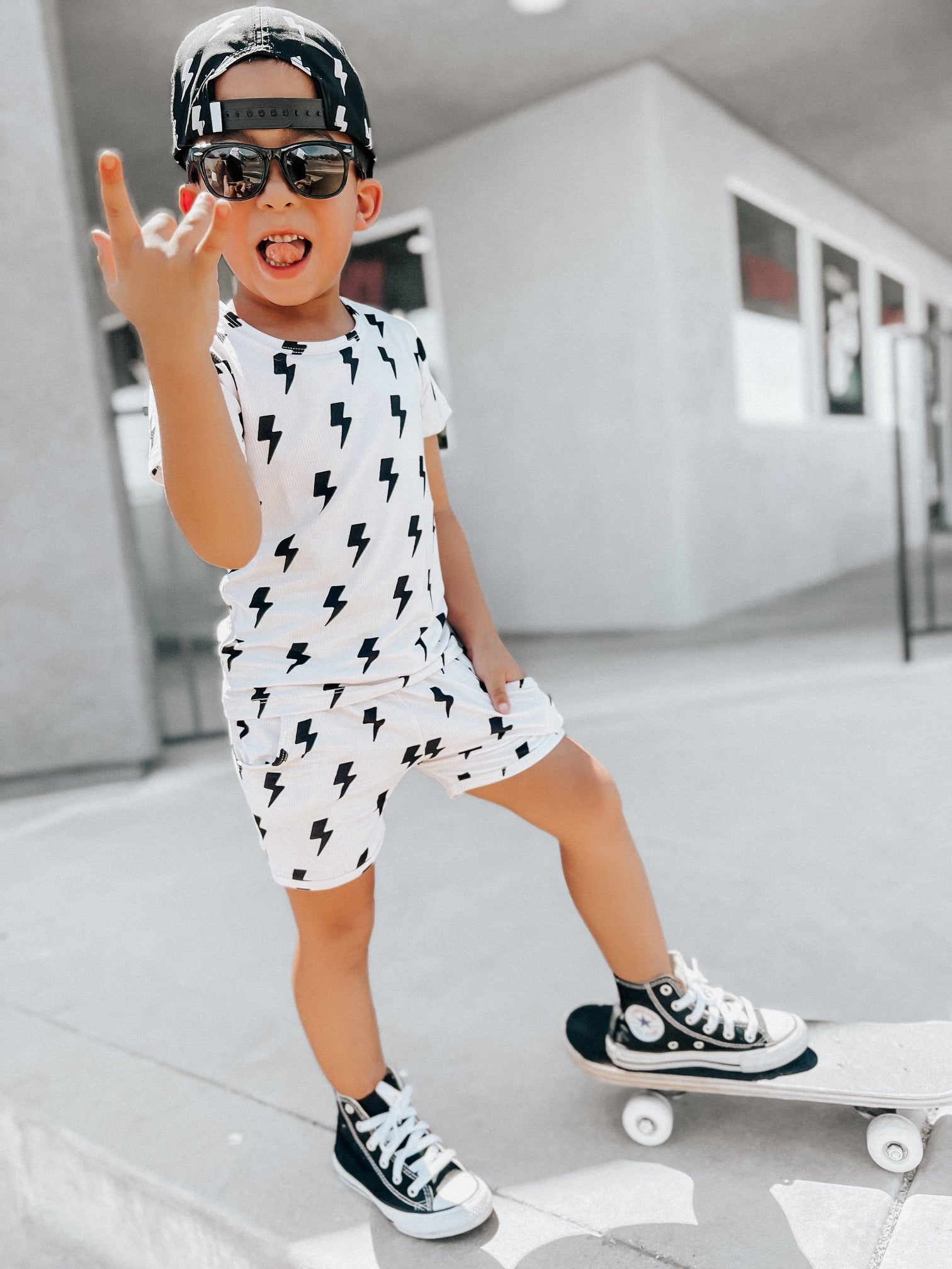 Biker Two Piece Set in Bowie