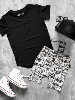 Image of Bamboo Biker Shorts in Urban Drip