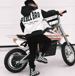 Image of Live Fast Hydro Bomber Jacket in Black/White (FINAL SALE)