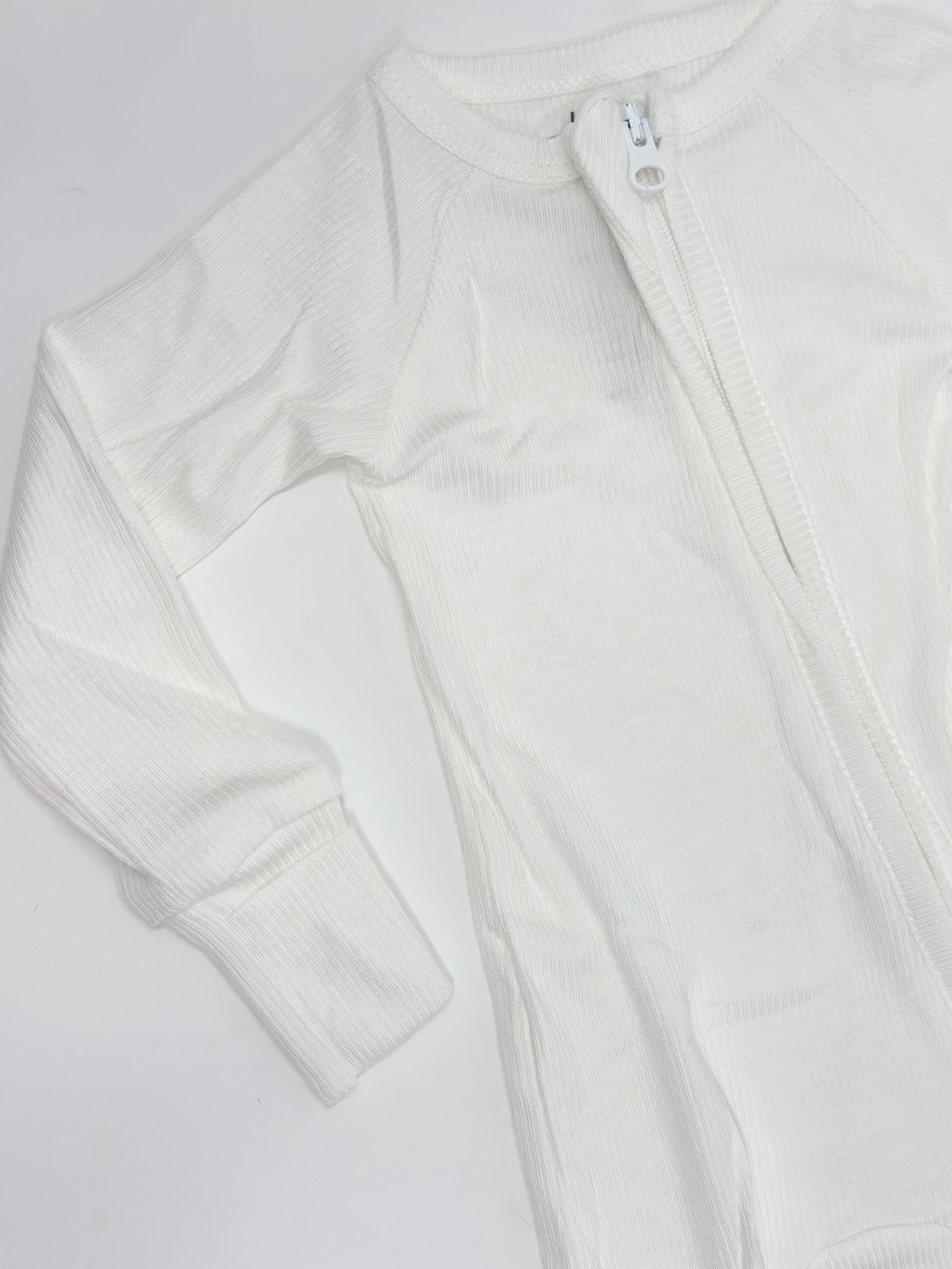 Ribbed Vanilla Zippy Sleeper - Rebel Bro