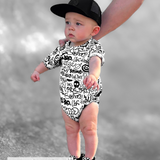 Bamboo Bubble Romper in Urban Drip