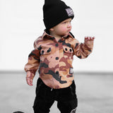 Hooded Flannel in Ranger Camo