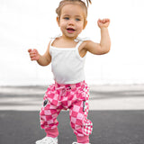Basic Jogger in Bubble Gum Checkered