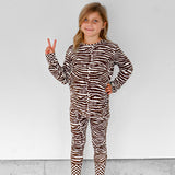 Bamboo Two Piece Set in Desert Zebra