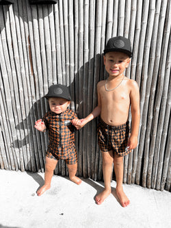 Image of UPF50+ Swim Romper in Mojave (WW X RB Exclusive Print) - Rebel Bro