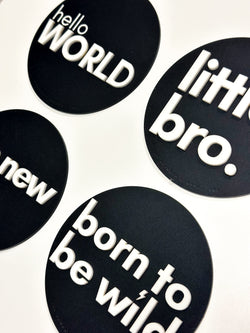 Image of He’s Here + It’s a Boy — Double Sided Sign