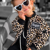 Bomber Jacket in Ava (Leopard)