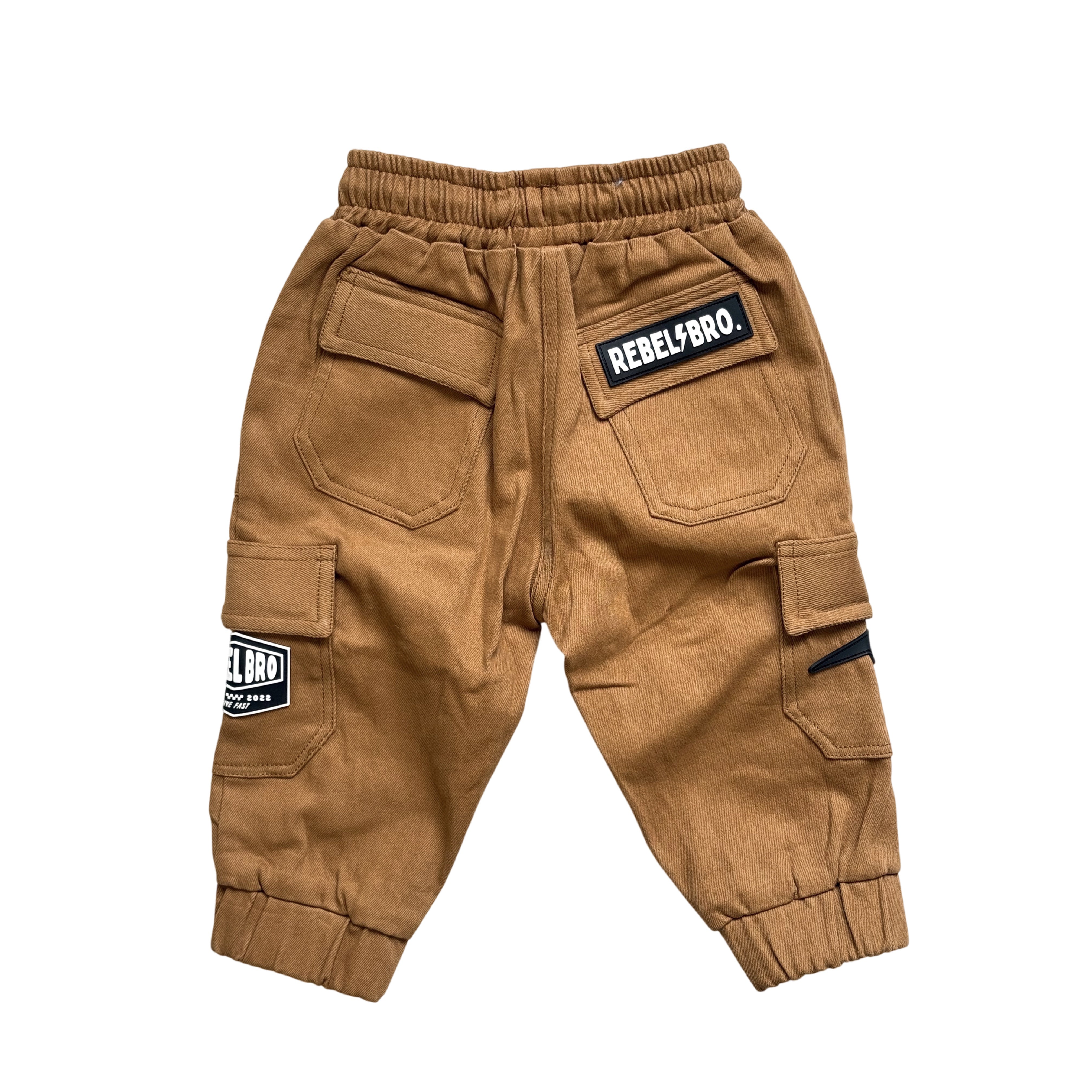 Rebel Cargo Pant in Dark Khaki - Rebel Bro