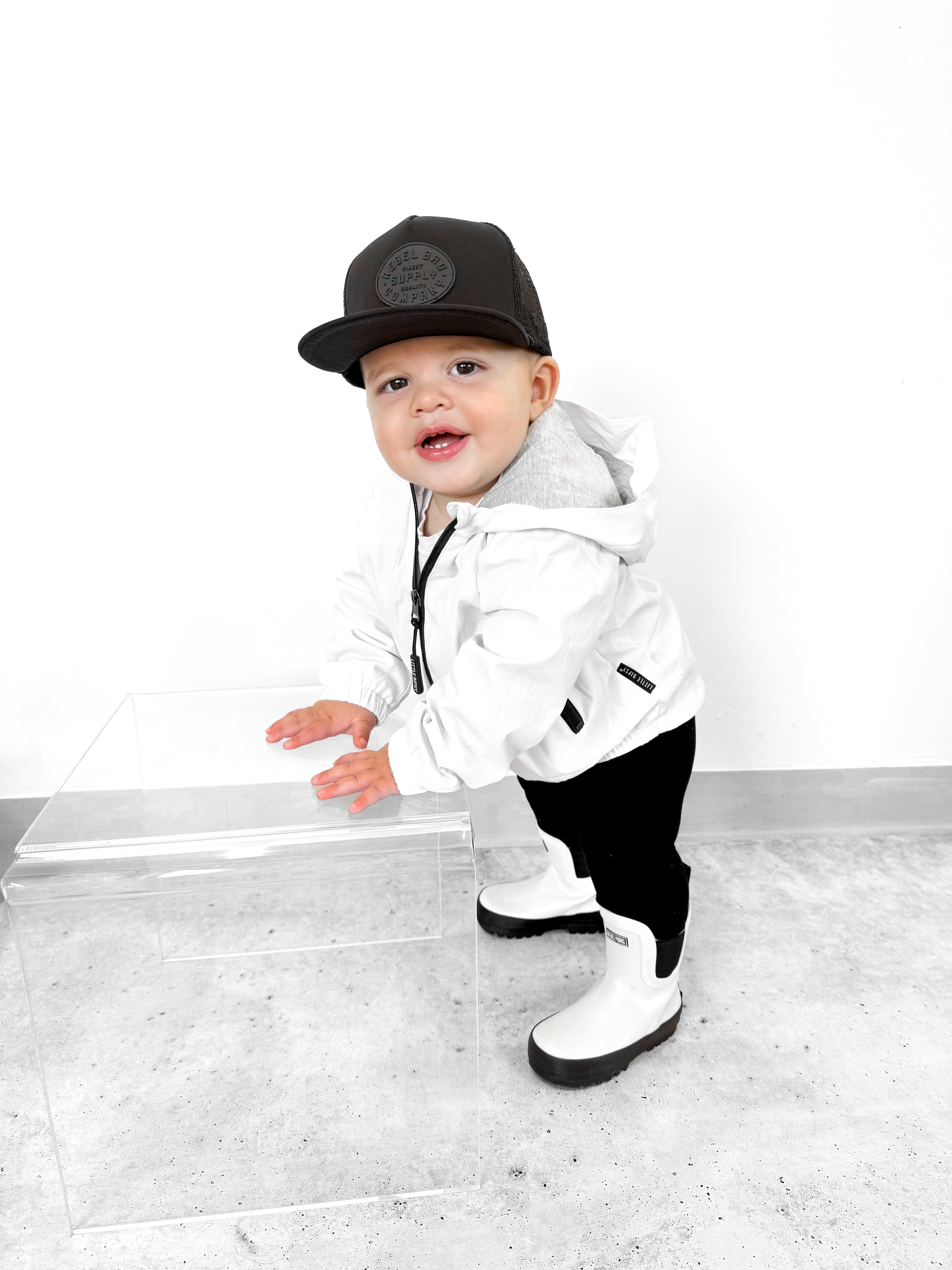 RB x LB The Core-Classic Midi Boot in Black / White - Rebel Bro