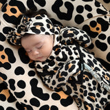 Bamboo Bandana Bib in Ava (Leopard)