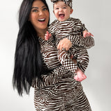 Women’s Bamboo Two Piece Set in Desert Zebra