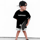 Bamboo Graphic Tee in Troublemaker