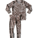Bamboo Two Piece Set in Desert Zebra