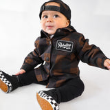 Hooded Flannel in Woodlands Cocoa