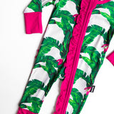Ruffled Bamboo Zippy Sleeper in Palm Paradise